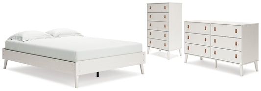 Aprilyn Queen Platform Bed with Dresser and Chest