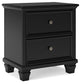 Lanolee Two Drawer Night Stand