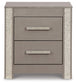 Surancha Queen/Full Panel Headboard with Mirrored Dresser, Chest and Nightstand