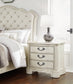 Arlendyne Queen Upholstered Bed with Mirrored Dresser and Nightstand